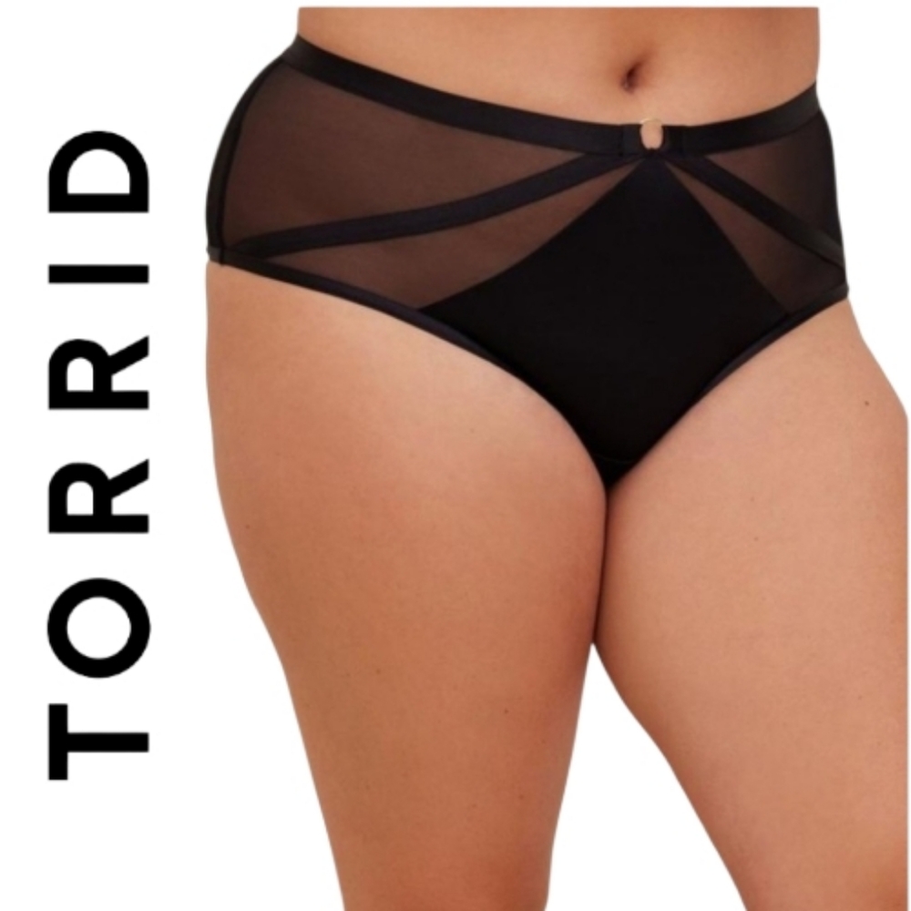 Torrid NWT Strappy Satin Cheeky Panty With Keyhole Back